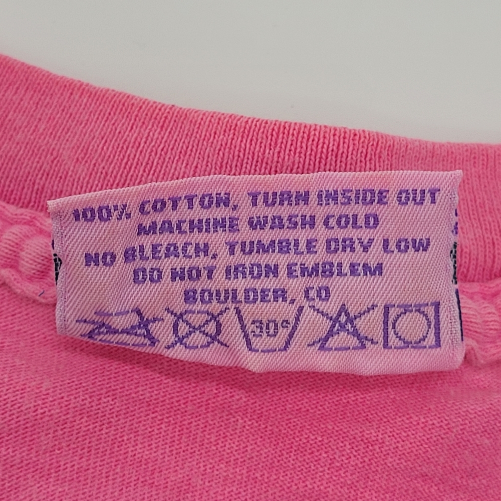 Fresh Produce Vintage Tee Pink Newport Beach Tulip Graphic 1995 V T-Shirt Medium - Picture 14 of 14